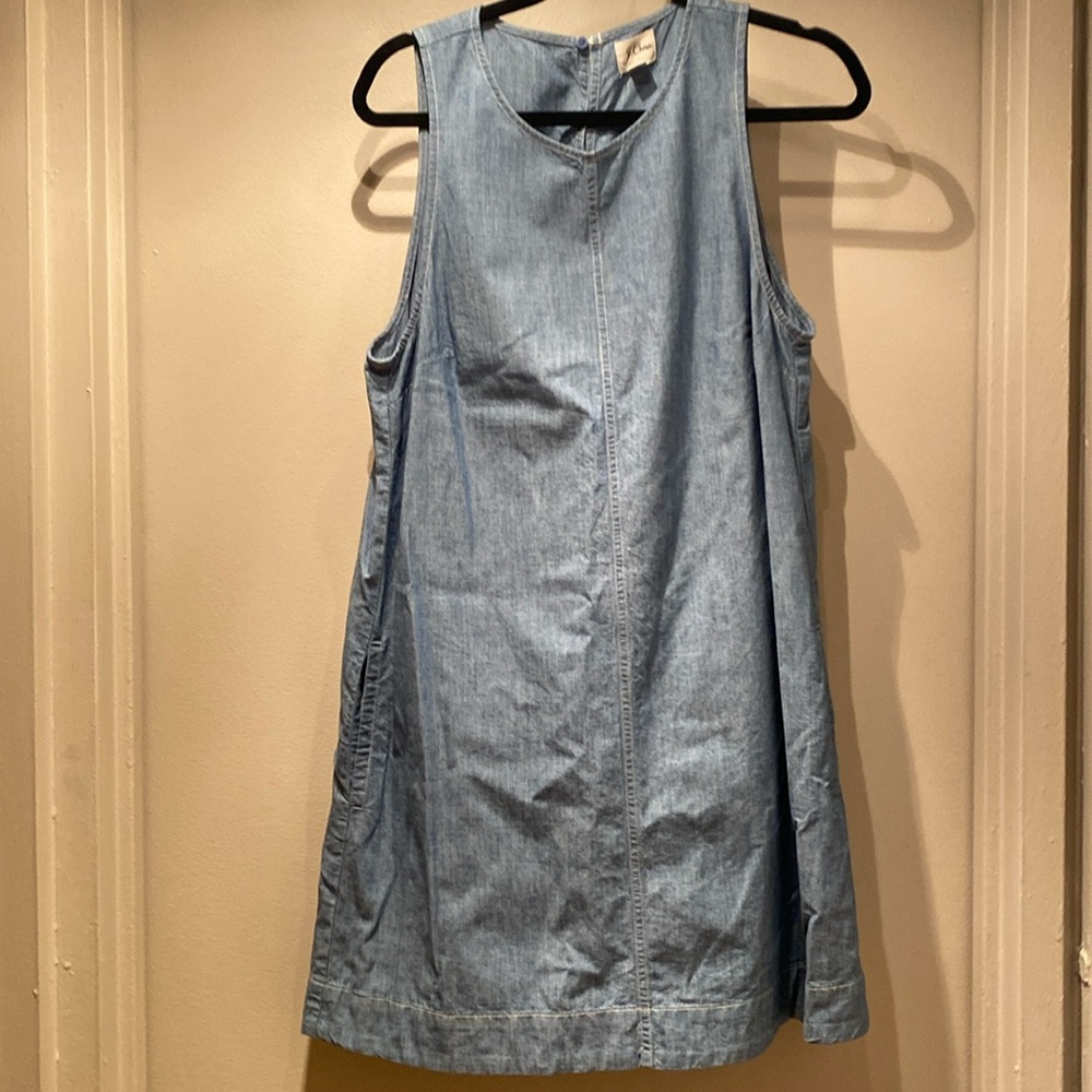 J. Crew chambray swing dress